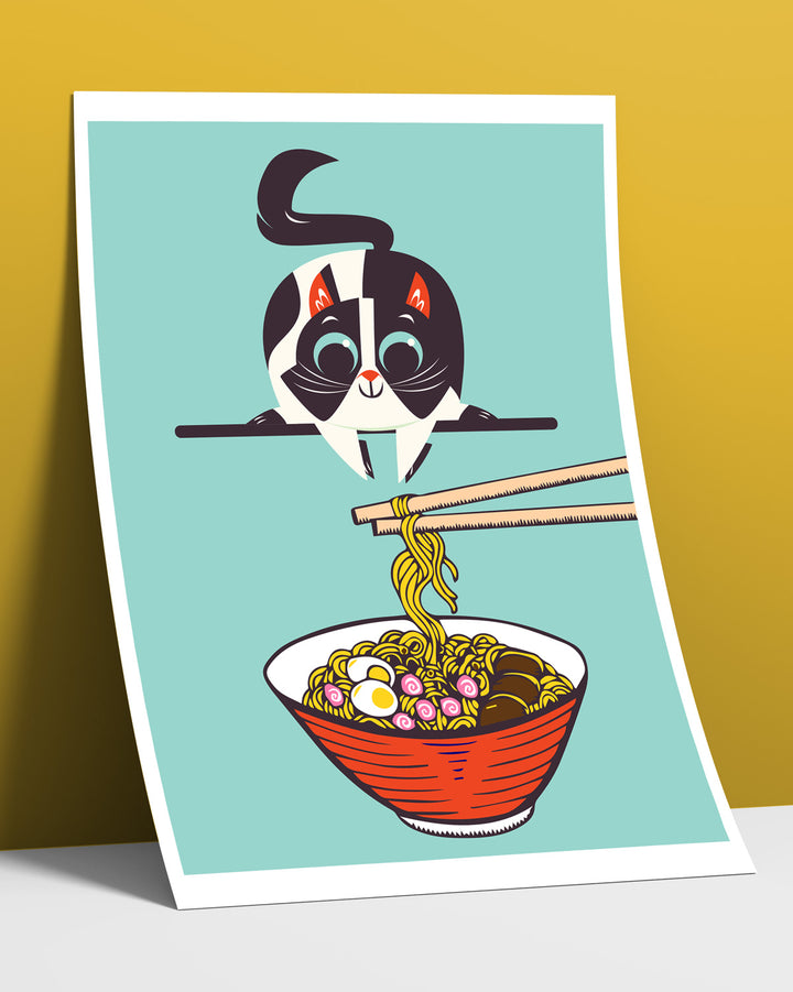 Cat Ramen [A4 Print]