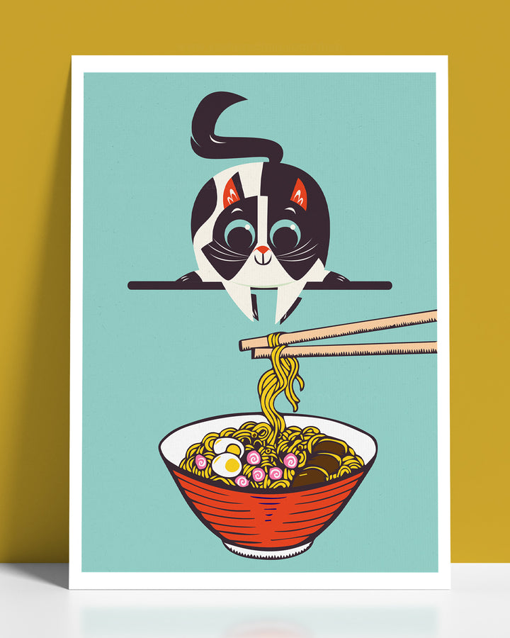 Cat Ramen [A4 Print]